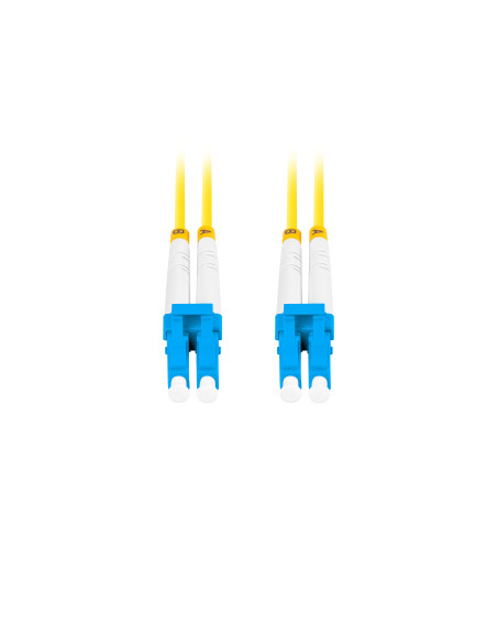 Lanberg FO-LULU-SD11-0010-YE Cable de fibra óptica e InfiniBand 3 m LC Amarillo