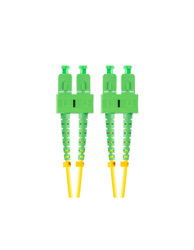Lanberg FO-SASA-SD11-0020-YE Cable de fibra óptica e InfiniBand 2 m SC Verde, Amarillo