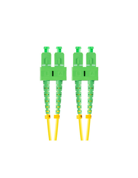 Lanberg FO-SASA-SD11-0020-YE Cable de fibra óptica e InfiniBand 2 m SC Verde, Amarillo