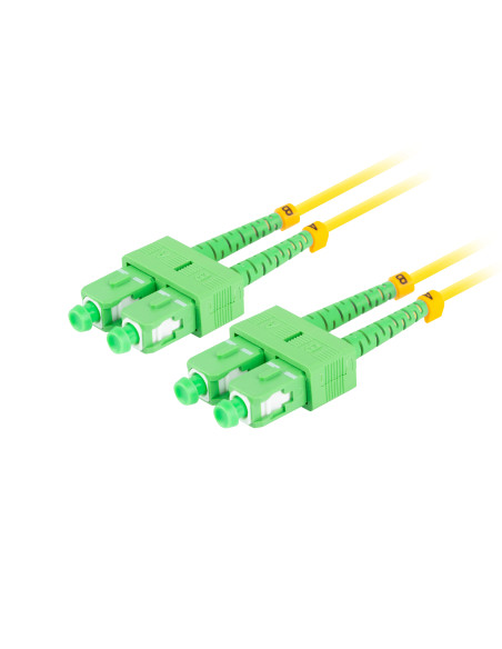 Lanberg FO-SASA-SD11-0020-YE Cable de fibra óptica e InfiniBand 2 m SC Verde, Amarillo