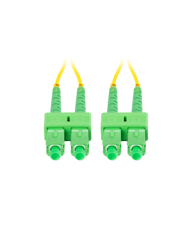 Lanberg FO-SASA-SD11-0020-YE Cable de fibra óptica e InfiniBand 2 m SC Verde, Amarillo