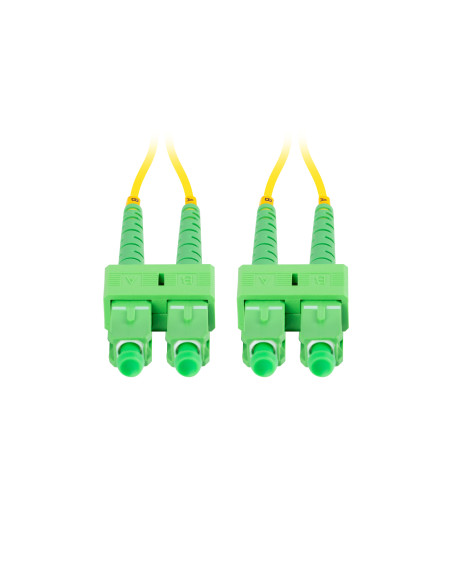 Lanberg FO-SASA-SD11-0020-YE Cable de fibra óptica e InfiniBand 2 m SC Verde, Amarillo