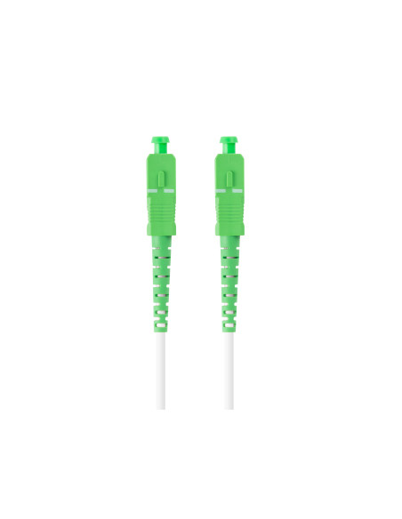 Lanberg FO-SASA-SS21-0050-WH Cable de fibra óptica e InfiniBand 5 m SC Verde, Blanco