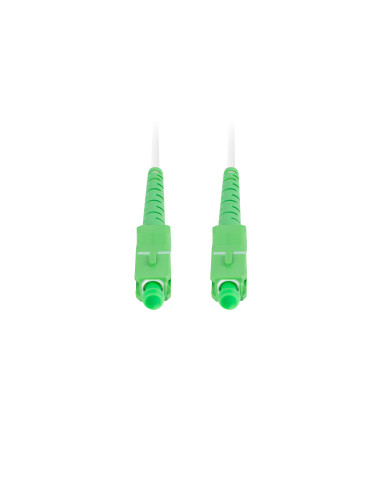 Lanberg FO-SASA-SS31-0100-WH Cable de fibra óptica e InfiniBand 10 m SC Blanco