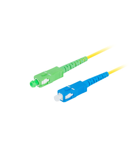Lanberg FO-SASU-SS21-0010-YE Cable de fibra óptica e InfiniBand 1 m SC Amarillo