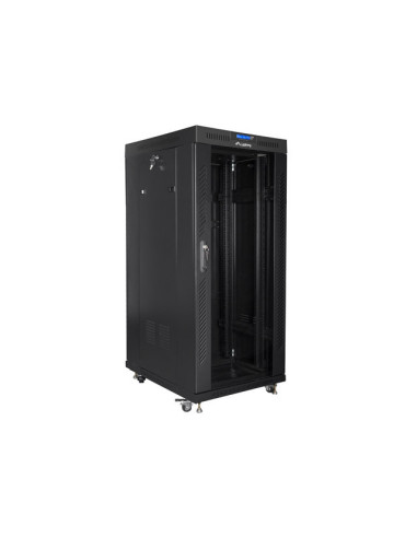 Lanberg FF01-8822-12BL armario rack 22U Rack o bastidor independiente Negro