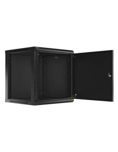 Lanberg WF01-6612-00B armario rack 12U Bastidor de pared Negro