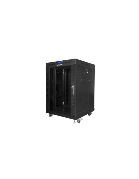 Lanberg FF01-6615-12BL armario rack 15U Rack o bastidor independiente Negro