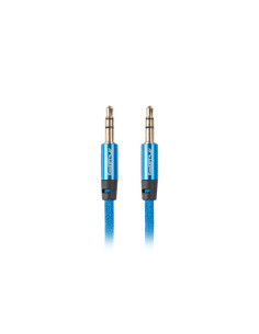 Lanberg CA-MJMJ-10CU-0030-BL cable de audio 3 m 3,5mm Azul