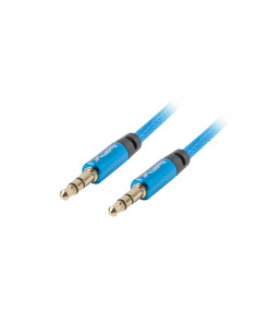 Lanberg CA-MJMJ-10CU-0030-BL cable de audio 3 m 3,5mm Azul 2