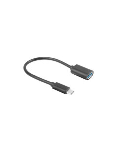 Lanberg AD-UC-UA-04 cable USB USB 3.2 Gen 1 (3.1 Gen 1) 0,15 m USB A USB C Negro