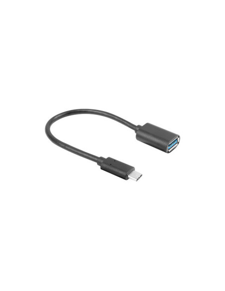Lanberg AD-UC-UA-04 cable USB USB 3.2 Gen 1 (3.1 Gen 1) 0,15 m USB A USB C Negro