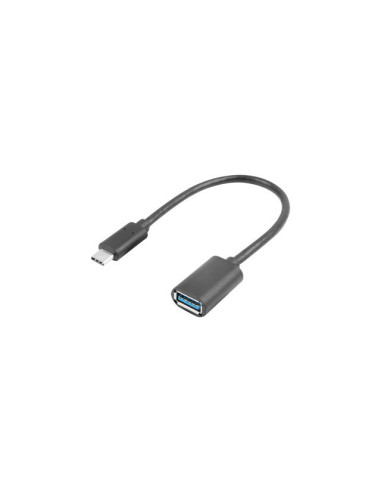 Lanberg AD-UC-UA-04 cable USB USB 3.2 Gen 1 (3.1 Gen 1) 0,15 m USB A USB C Negro
