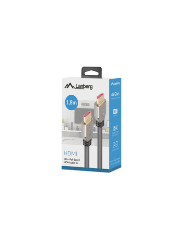 Lanberg CA-HDMI-30CU-0018-BK cable HDMI 1,8 m HDMI tipo A (Estándar) Negro