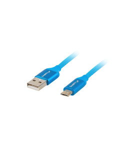 Lanberg CA-USBM-20CU-0018-BL cable USB USB 2.0 1,8 m Micro-USB A USB A Azul 2