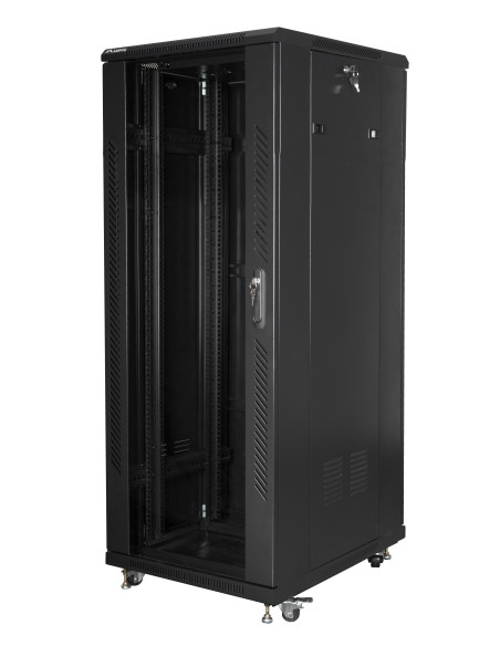 Lanberg FF01-6832-12B armario rack 32U Rack o bastidor independiente Negro