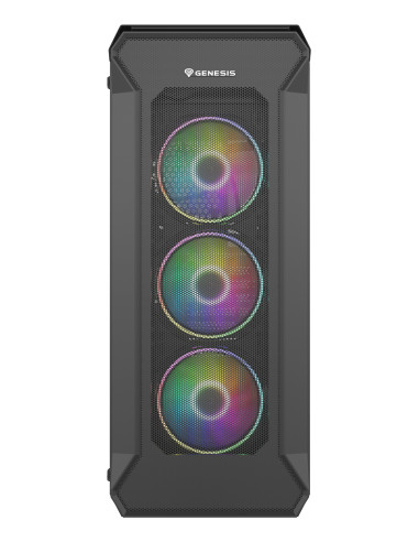 GENESIS Irid 505 ARGB Midi Tower Negro, Transparente