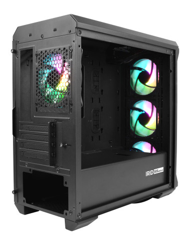 GENESIS Irid 503 ARGB Micro Torre Negro, Transparente
