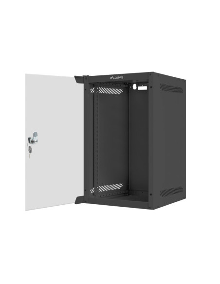 Lanberg WF10-2309-10B armario rack 9U Bastidor de pared Negro
