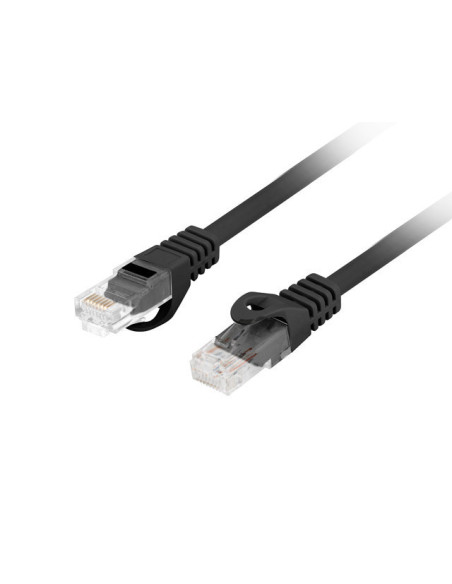 Lanberg PCU6-10CU-0100-BK cable de red Negro 1 m Cat6 U UTP (UTP)