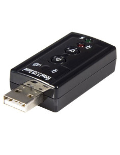 StarTech.com Tarjeta de Sonido 7,1 Virtual USB Externa Adaptador Conversor
