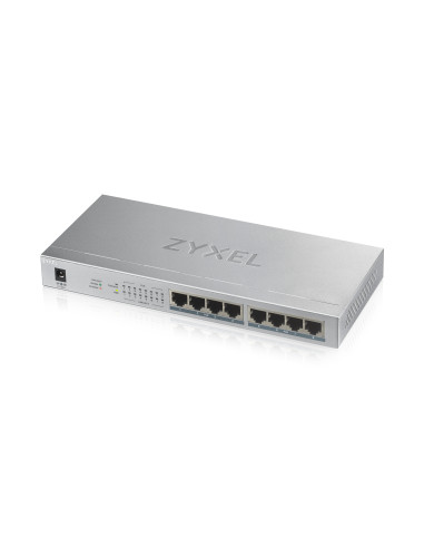 Zyxel GS1008HP No administrado Gigabit Ethernet (10 100 1000) Energía sobre Ethernet (PoE) Gris