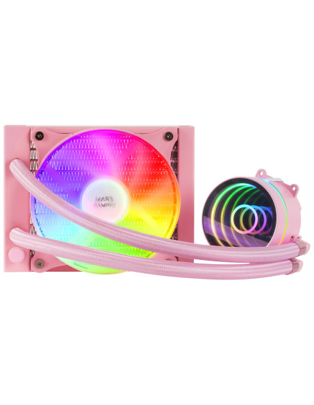 Mars Gaming ML-ONE120, Refrigeración Líquida CPU, TDP 200 W, Espejo Infinito, Ventilador FRGB Silencioso, Multisocket