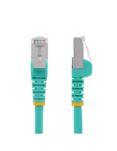 StarTech.com Cable de 3m de Red Ethernet CAT6a - Aguamarina - Low Smoke Zero Halogen (LSZH) - 10GbE - 500MHz - PoE++ de 100W - 2