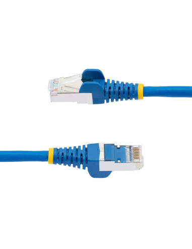 StarTech.com Cable de 0,5m de Red Ethernet CAT6a - Azul - Low Smoke Zero Halogen (LSZH) - 10GbE - 500MHz - PoE++ de 100W -