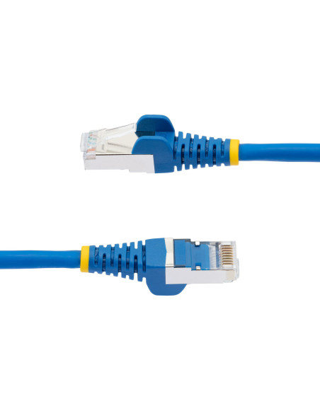 StarTech.com Cable de 0,5m de Red Ethernet CAT6a - Azul - Low Smoke Zero Halogen (LSZH) - 10GbE - 500MHz - PoE++ de 100W -