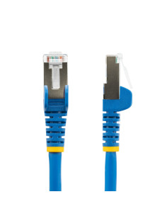 StarTech.com Cable de 2m de Red Ethernet CAT6a - Azul - Low Smoke Zero Halogen (LSZH) - 10GbE - 500MHz - PoE++ de 100W - 2