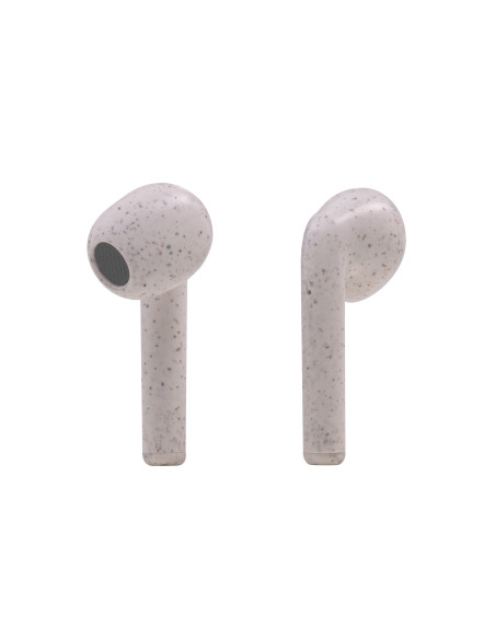 Mars Gaming MHI-ECO, Auriculares Inalámbricos TWS Ecológicos, Bluetooth 5.1, Micrófono, Material Orgánico Wheat Straw