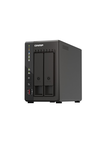 QNAP TS-253E NAS Torre Intel® Celeron® J6412 8 GB 0 TB QNAP QTS Negro