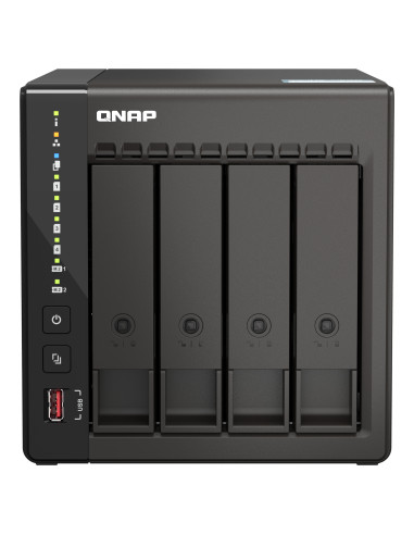 QNAP TS-453E NAS Torre Intel® Celeron® J6412 8 GB 0 TB QNAP QTS Negro