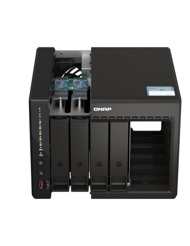 QNAP TS-453E NAS Torre Intel® Celeron® J6412 8 GB 0 TB QNAP QTS Negro