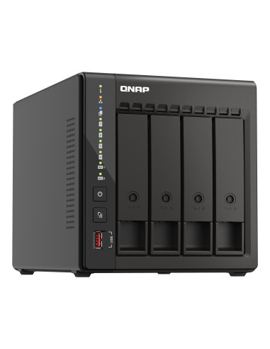 QNAP TS-453E NAS Torre Intel® Celeron® J6412 8 GB 0 TB QNAP QTS Negro