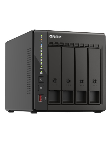 QNAP TS-453E NAS Torre Intel® Celeron® J6412 8 GB 0 TB QNAP QTS Negro
