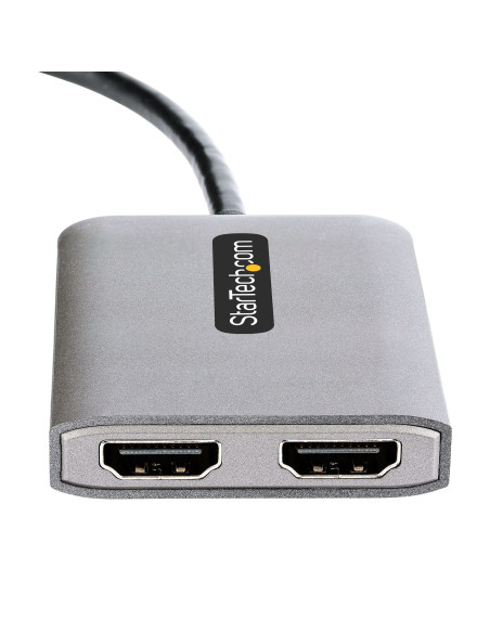 StarTech.com Hub Concentrador MST DisplayPort a 2 Puertos HDMI - HDMI Doble de 4K a 60Hz - Adaptador Multimonitor DisplayPort