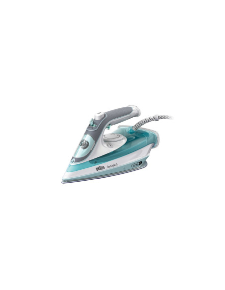 Braun TexStyle 3 SI 5017 GR Plancha a vapor Suela de cerámica 2700 W Gris, Turquesa, Blanco