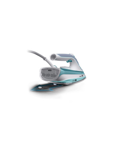 Braun TexStyle 3 SI 5017 GR Plancha a vapor Suela de cerámica 2700 W Gris, Turquesa, Blanco
