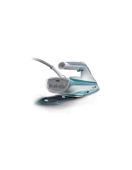 Braun TexStyle 3 SI 5017 GR Plancha a vapor Suela de cerámica 2700 W Gris, Turquesa, Blanco