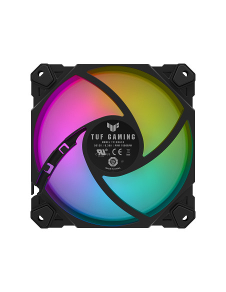 ASUS TUF Gaming TF120 ARGB Fan Carcasa del ordenador Refrigerador de aire 12 cm Negro