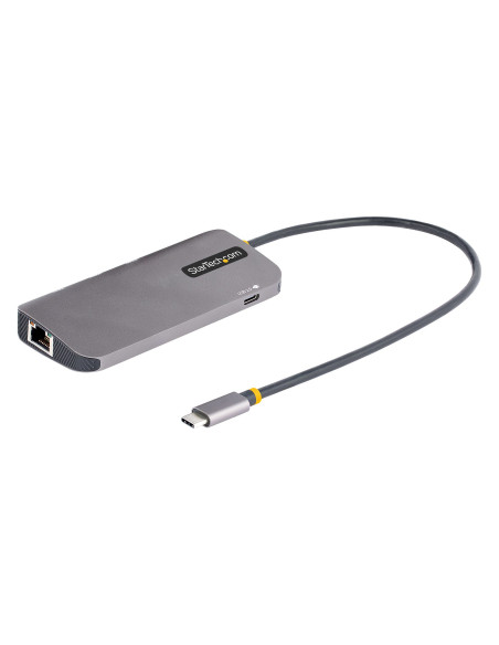 StarTech.com Adaptador Multipuertos USB C, de Vídeo HDMI de 4K y 60Hz, Hub USB-A 3.2 de 3 Puertos de 5Gbps, Entrega de