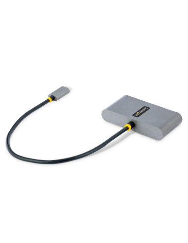 StarTech.com Hub Concentrador USB-C de 4 Puertos con Entrega de Alimentación de 100W de Paso - Ladrón USB Tipo C - - 2x USB-A +