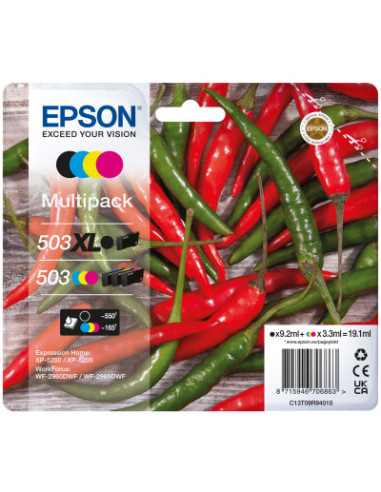 Epson C13T09R94010 cartucho de tinta 4 pieza(s) Original Alto rendimiento (XL) Negro, Cian, Magenta, Amarillo