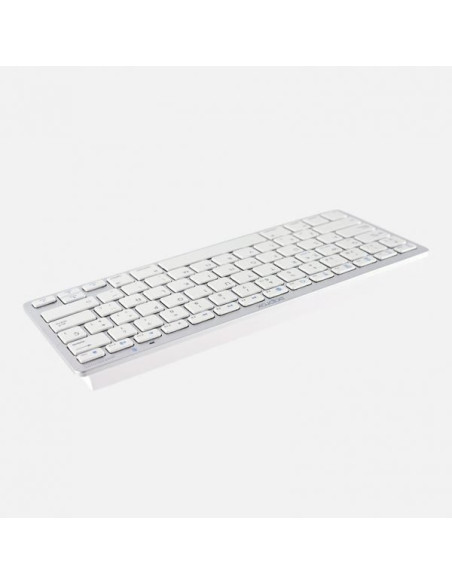 Approx APPMX300BTS teclado Oficina Bluetooth QWERTY Español Plata