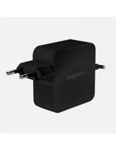 Approx APPA90C cargador de dispositivo móvil Netbook, Portátil, Smartphone, Tableta Negro Corriente alterna Interior