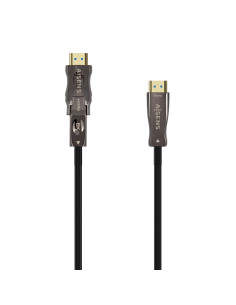 AISENS Cable Hdmi V2.1 AOC Desmontable Ultra Alta Velocidad   Hec 8K@60Hz 4K@120Hz 4 4 4 48Gbps, A M-D A M, Negro, 30M