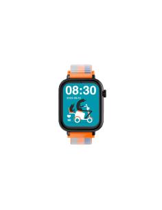 SmartWatch SaveFamily Reloj GPS SaveWatch Plus Negro Correa Tela Acid Orange