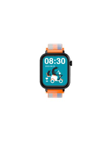 SmartWatch SaveFamily Reloj GPS SaveWatch Plus Negro Correa Tela Acid Orange